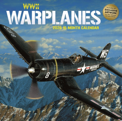 CarouselCalendars WWII Vliegtuigen Kalender 2026