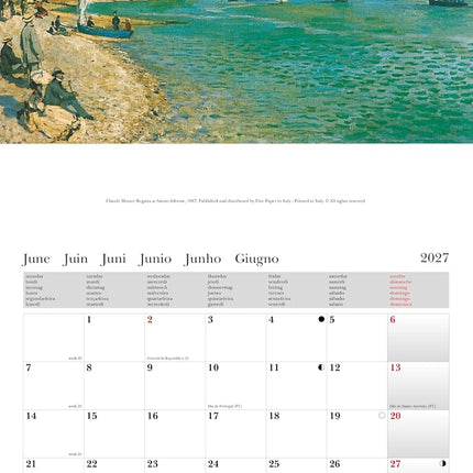 Cartilia Claude Monet Kalender 2027