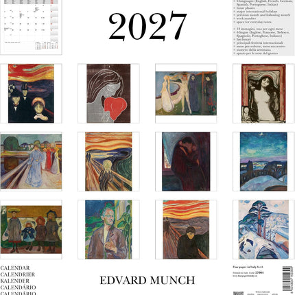 Cartilia Edvard Munch Kalender 2027