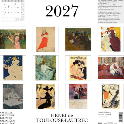 Cartilia Henri de Toulouse-Lautrec Kalender 2027