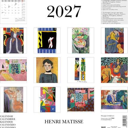 Cartilia Henri Matisse Kalender 2027