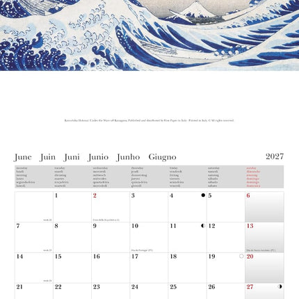 Cartilia Katsushika Hokusai Kalender 2027