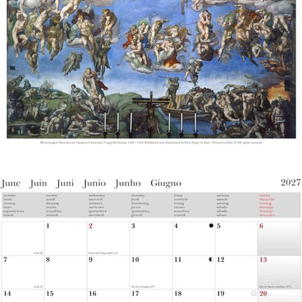 Cartilia Masters of Painting Kalender 2027