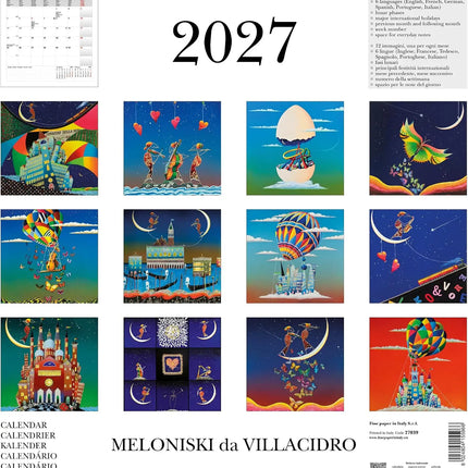 Cartilia Meloniski da Villacidro Kalender 2027