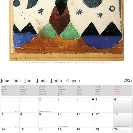 Cartilia Paul Klee Kalender 2027