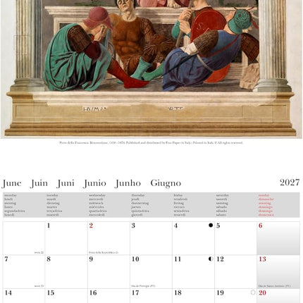 Cartilia Piero della Francesca Kalender 2027