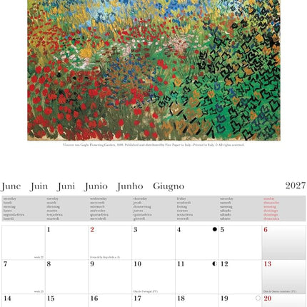 Cartilia Vincent van Gogh Kalender 2027