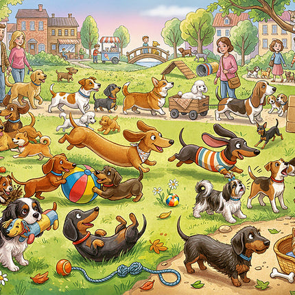 CherryPazzi Bark in the Park Puzzel 300 Stukjes XL