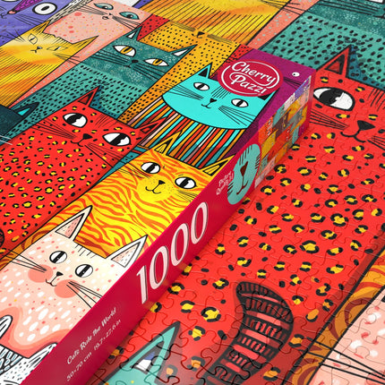 CherryPazzi Cats Rule the World Puzzel 1000 Stukjes