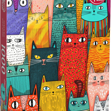 CherryPazzi Cats Rule the World Puzzel 1000 Stukjes