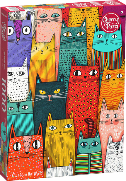 CherryPazzi Cats Rule the World Puzzel 1000 Stukjes
