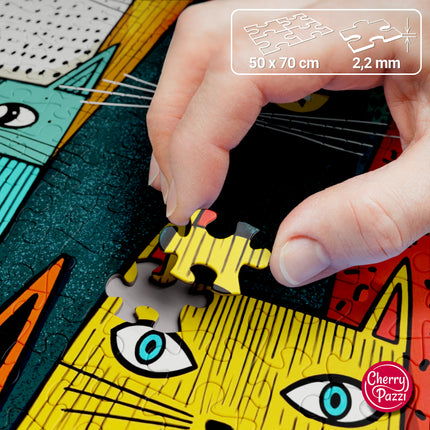 CherryPazzi Cats Rule the World Puzzel 1000 Stukjes
