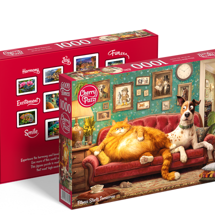 CherryPazzi Fitness Starts Tomorrow Puzzel 1000 Stukjes