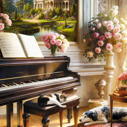 CherryPazzi Piano Room Puzzel 1000 Stukjes