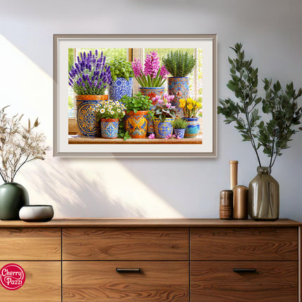 CherryPazzi Pottery in Bloom Puzzel 1000 Stukjes