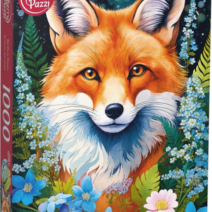 CherryPazzi Red Fox in Flowers Puzzel 1000 Stukjes