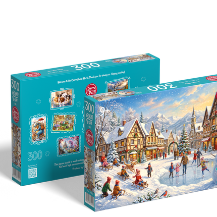 CherryPazzi Snowglow Village Puzzel 300 Stukjes XL