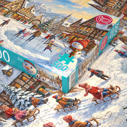 CherryPazzi Snowglow Village Puzzel 300 Stukjes XL