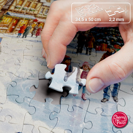 CherryPazzi Snowglow Village Puzzel 300 Stukjes XL
