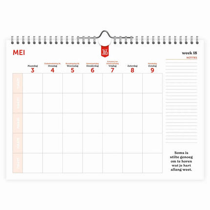 Comello 365 Dagen Succesvol FamilieWEEKnotitiekalender 2027
