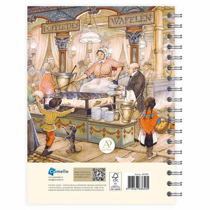 Comello Anton Pieck Bureau Agenda 2027 Poffertjes en Wafelen