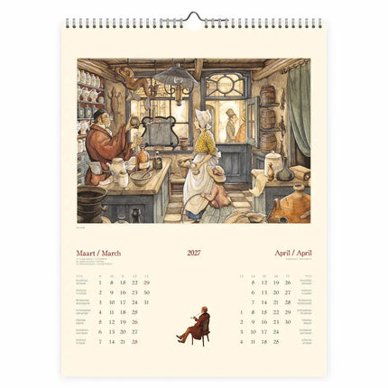 Comello Anton Pieck Kalender 2027 Groot Fotograaf