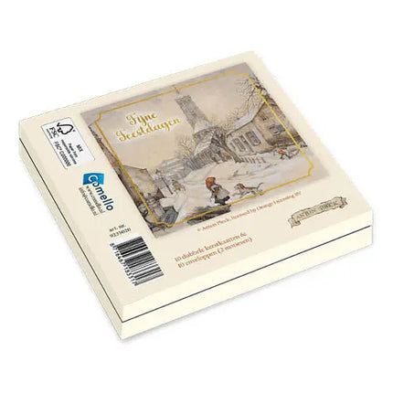 Comello Anton Pieck Kerstkaarten - Arrenslee - Meisje met hond