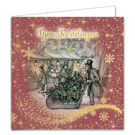 Comello Anton Pieck Kerstkaarten - Boom kopen - Winterpret