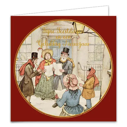 Comello Anton Pieck Kerstkaarten - Kerstzang - Winters
