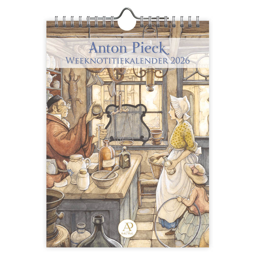 Anton Pieck Calendario Settimanale 2026 L Oliphant Comprare Comello Anton Pieck 2026 Apotheek 