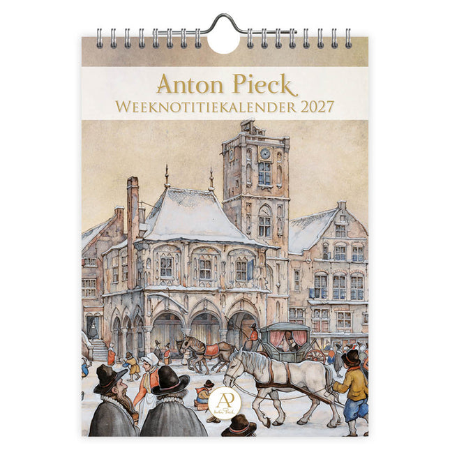 Comello Anton Pieck Weeknotitiekalender 2027 Stadhuis Amsterdam