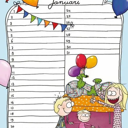 Comello Betje.com A4 Verjaardagskalender