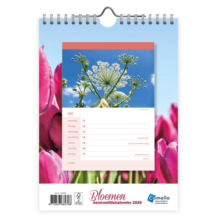 Comello Bloemen WEEKnotitiekalender 2026