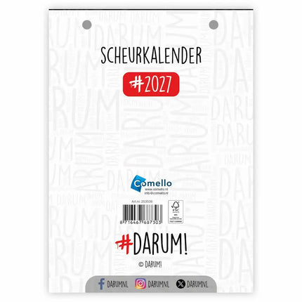 Comello Darum Scheurkalender 2027