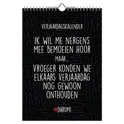 Comello Darum Verjaardagskalender A4