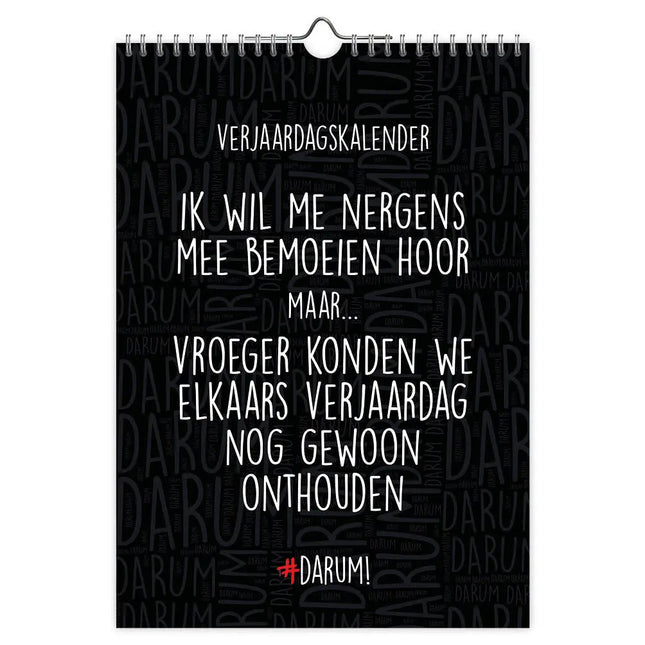 Comello Darum Verjaardagskalender A4