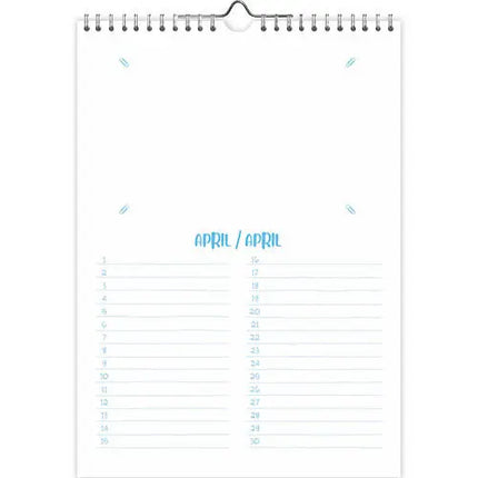 Comello Do it yourself A4 Verjaardagskalender