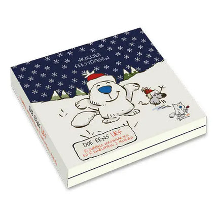 Comello Doe Eens Lief Kerstkaarten - Sneeuwdansje - Kerstkaars