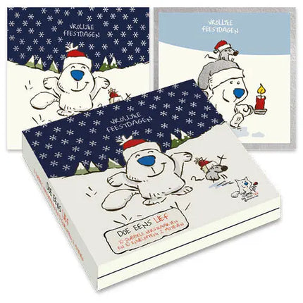 Comello Doe Eens Lief Kerstkaarten - Sneeuwdansje - Kerstkaars