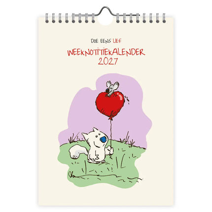 Comello Doe eens lief WEEKnotitiekalender 2027