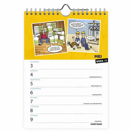 Comello Evert Kwok Weeknotitiekalender 2027 Pupillen