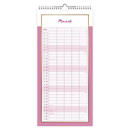 Comello Familienotitiekalender 2027 5 personen
