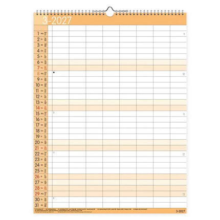 Comello Familytimer XXL Kalender 2027 voor 8 pers