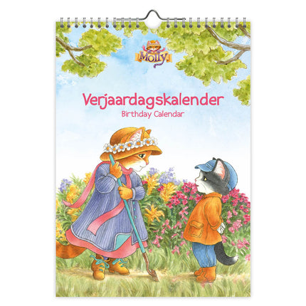 Comello Franciens Katten A4 Verjaardagskalender Mollie