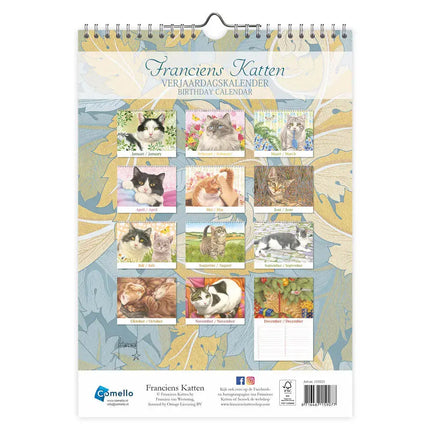 Comello Franciens Katten A4 Verjaardagskalender Saartje