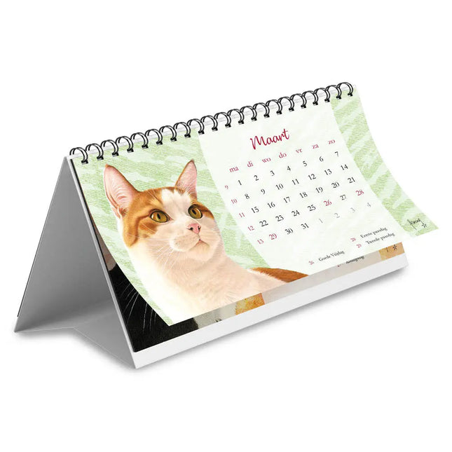 Comello Franciens Katten Desk kalender 2027