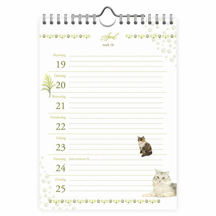 Comello Franciens Katten Weeknotitiekalender 2027 Bailey