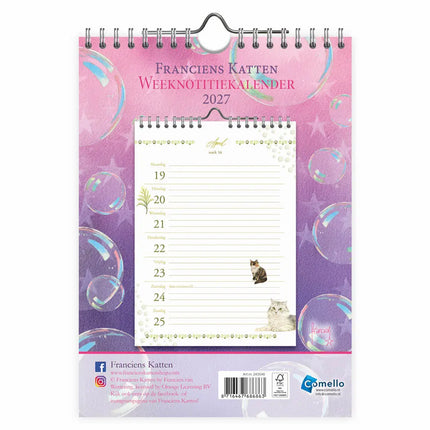 Comello Franciens Katten Weeknotitiekalender 2027 Blitz