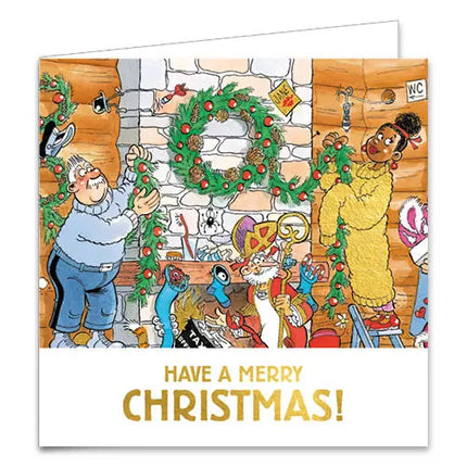 Comello Jan van Haasteren Kerstkaarten - Joy Ride - Versieren