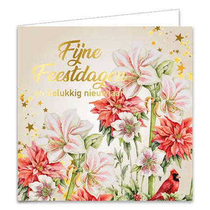 Comello Janneke Brinkman Kerstkaarten - Amaryllissen - Warme Kerstkrans